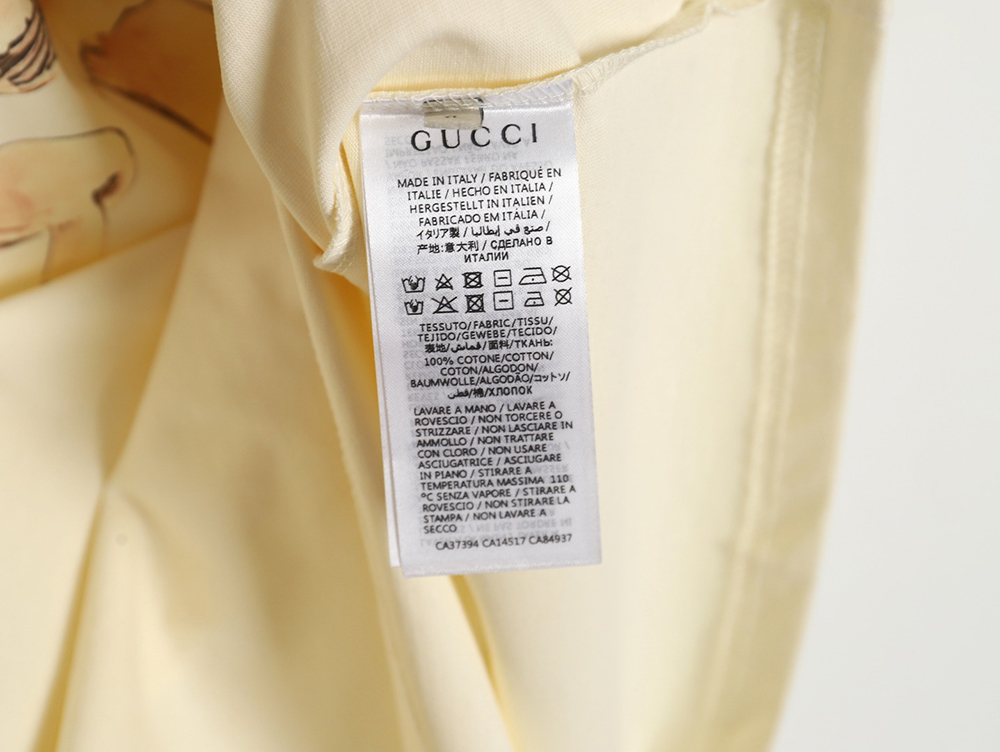 Gucci classic letter logo mushroom print T-shirt