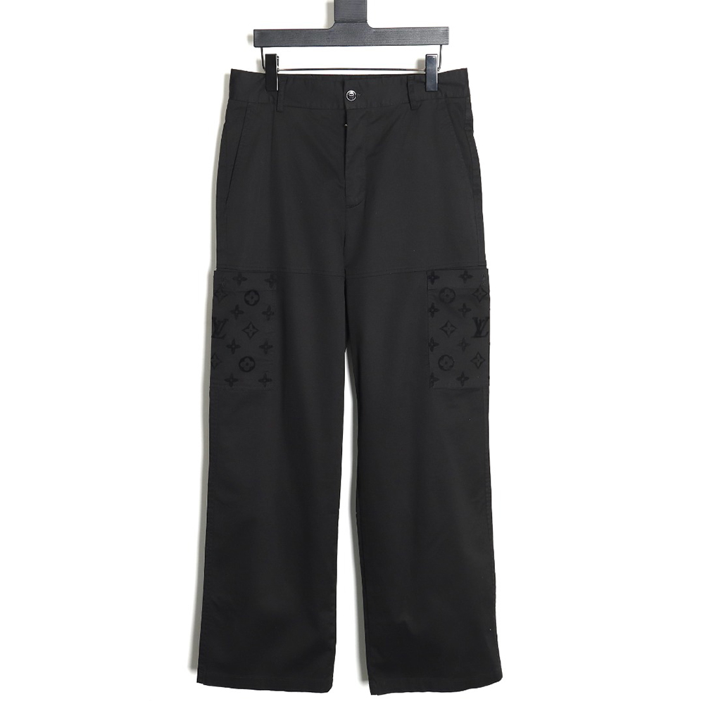 Louis Vuitton 2024 new style old flower velvet overalls trousers