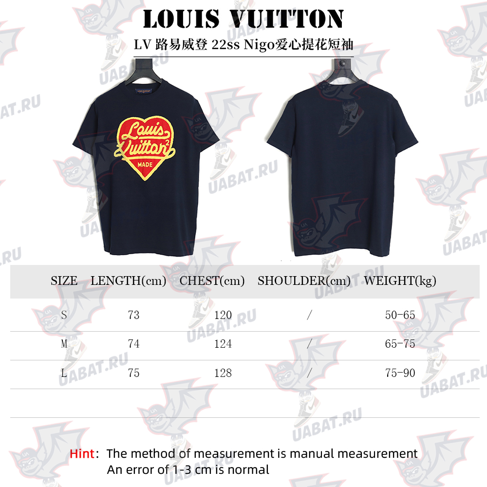 Louis Vuitton 22ssNigo Love Jacquard Short Sleeve