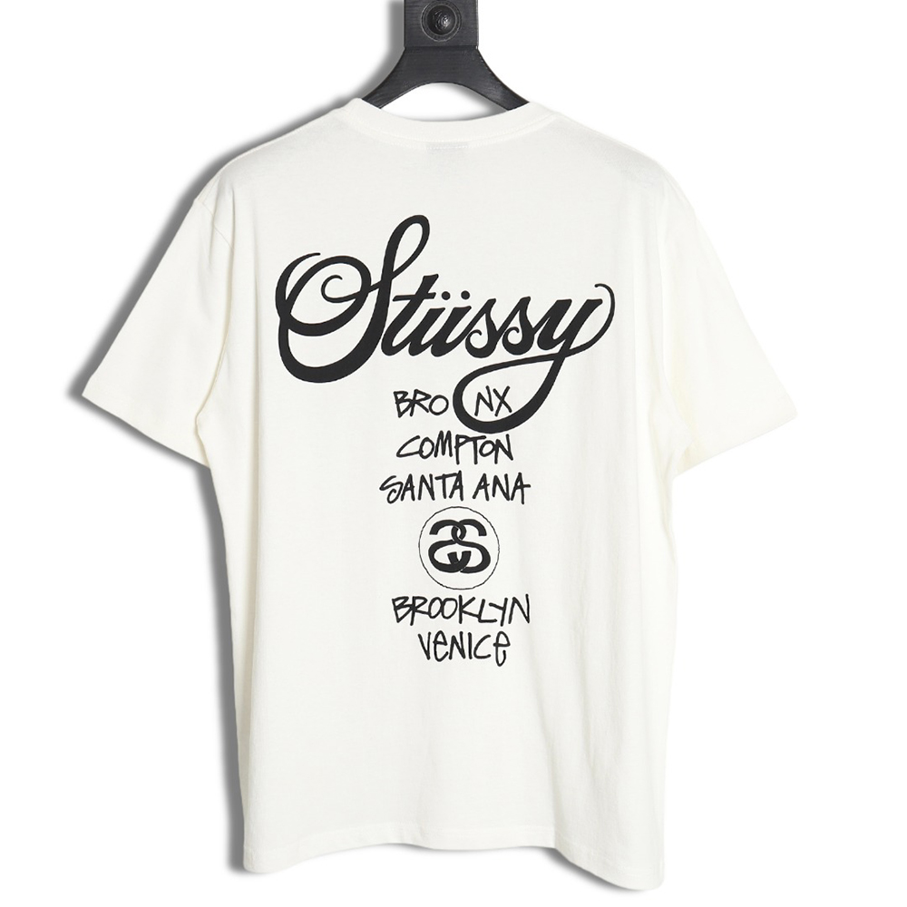 Stussy 24SS World Tour Printed Short Sleeve T-Shirt TSK1