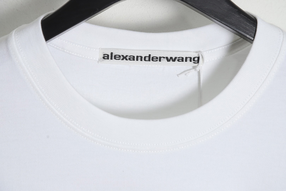 Alexander Wang reflective letter print short-sleeved T-shirt