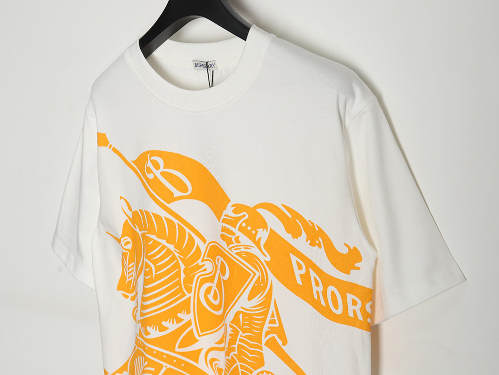 Burberry 24Ss Royal Knight War Horse Print Short Sleeve T-Shirt