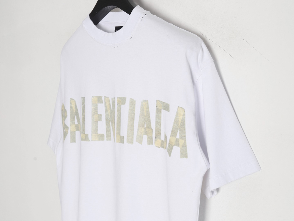 Balenciaga 24SS Masking Tape Short Sleeve T-Shirt