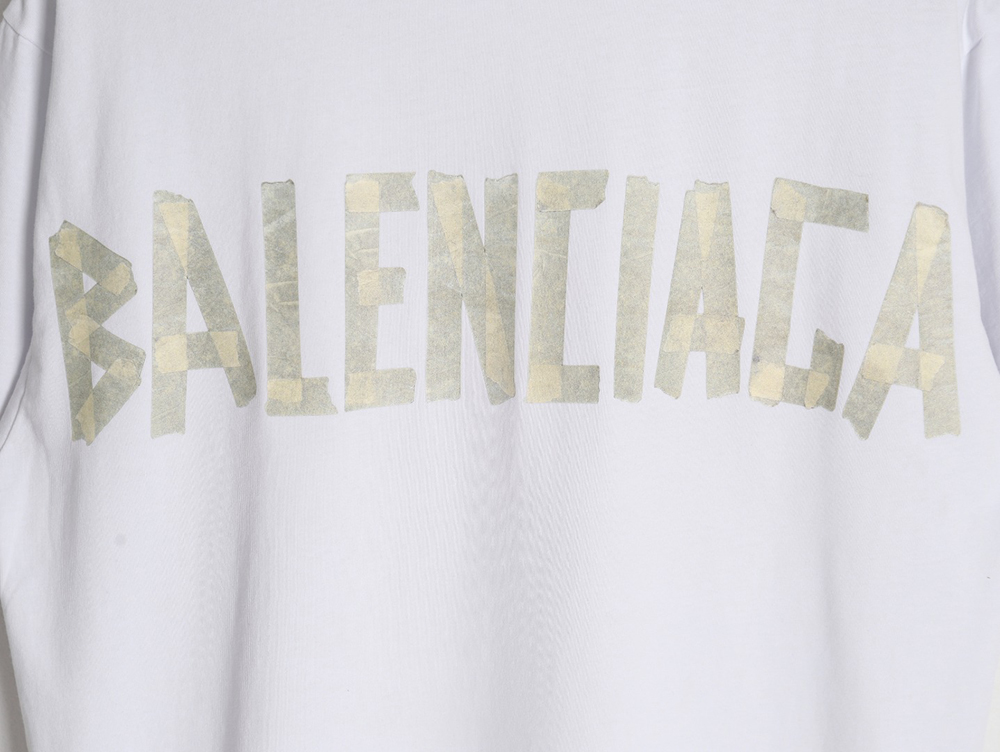 Balenciaga 24SS Masking Tape Short Sleeve T-Shirt