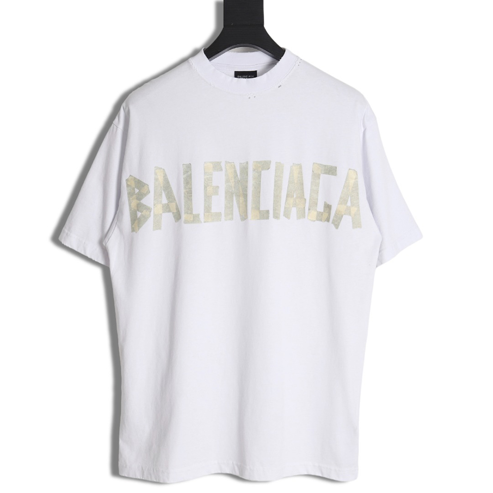 Balenciaga 24SS Masking Tape Short Sleeve T-Shirt