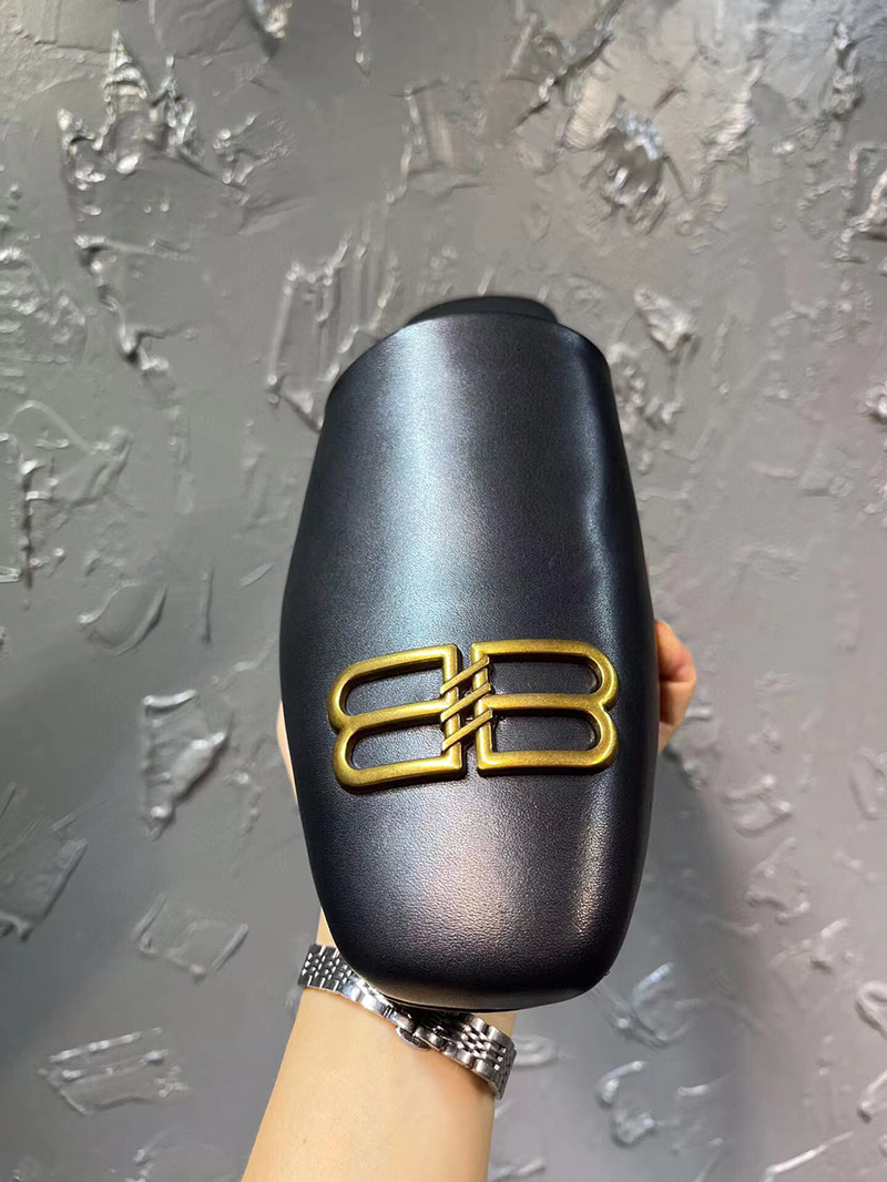 Balenciaga Cosy BB leather slippers