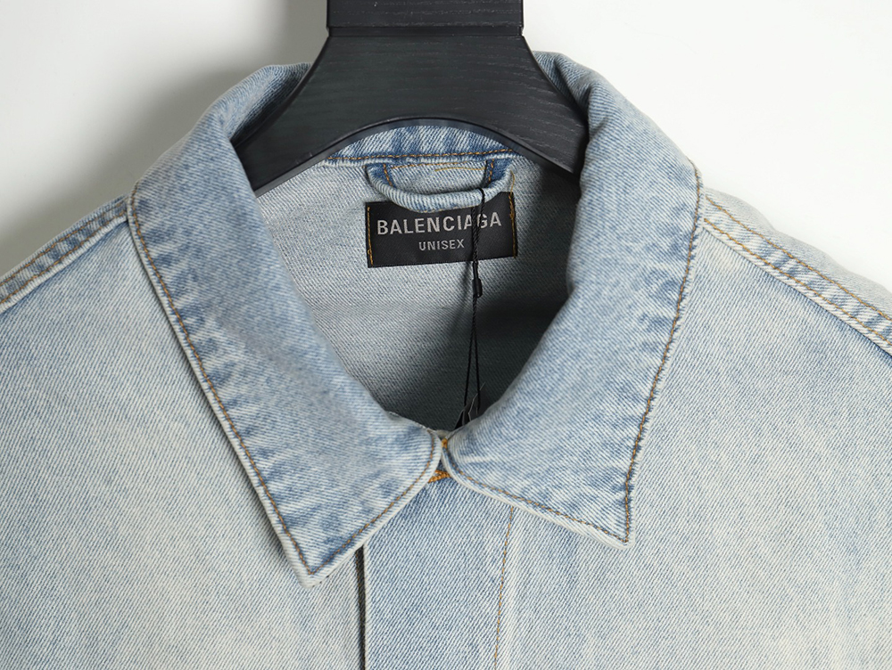 Balenciaga 24SS cardboard label denim jacket