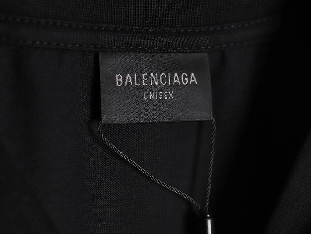 Balenciaga 24ss new nologo cracked print short-sleeved T-shirt