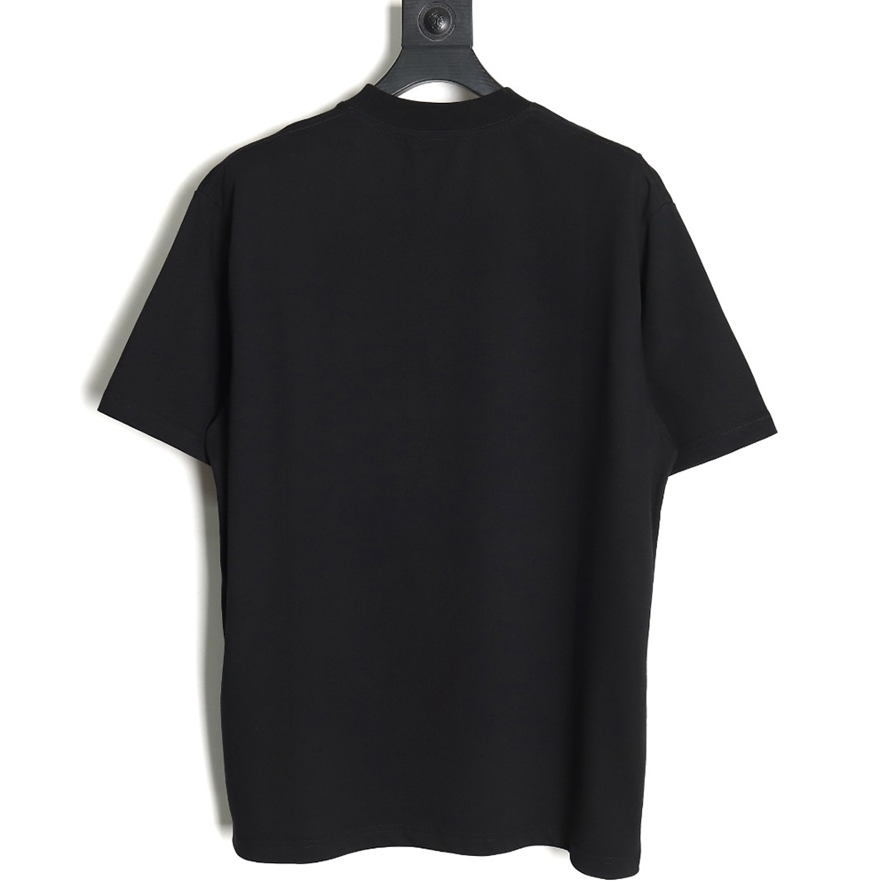 Balenciaga 24ss new nologo cracked print short-sleeved T-shirt