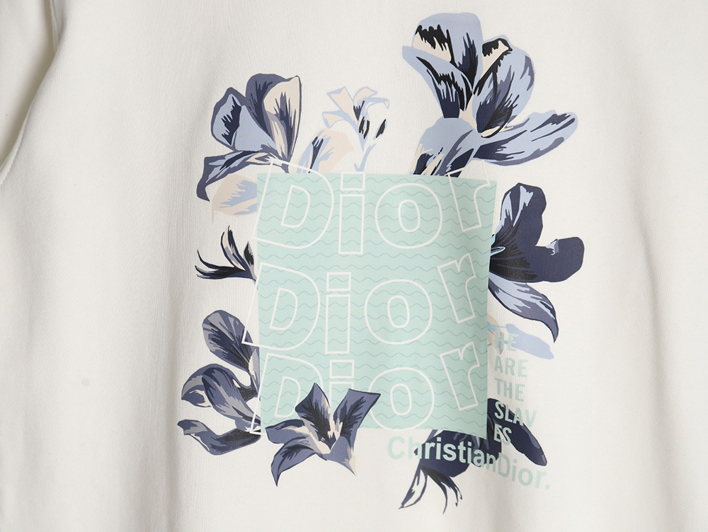 Dior 24SS floral print crew neck sweatshirt