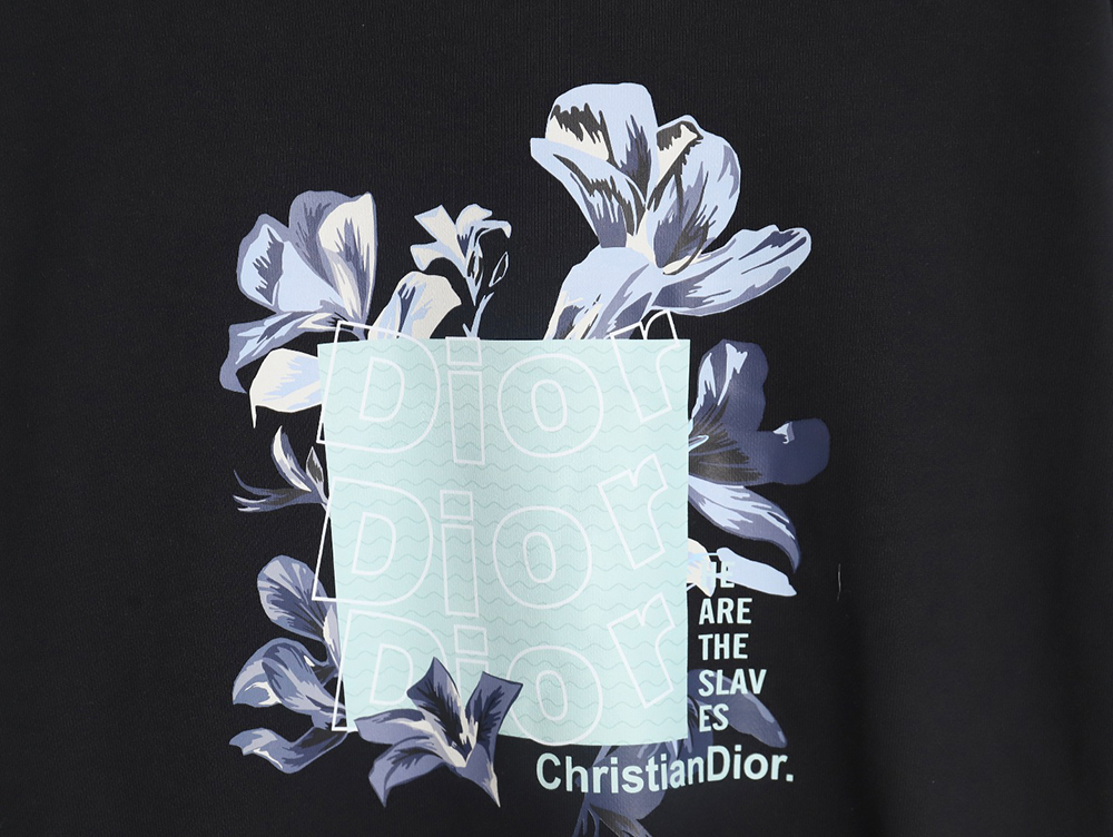 Dior 24SS floral print crew neck sweatshirt
