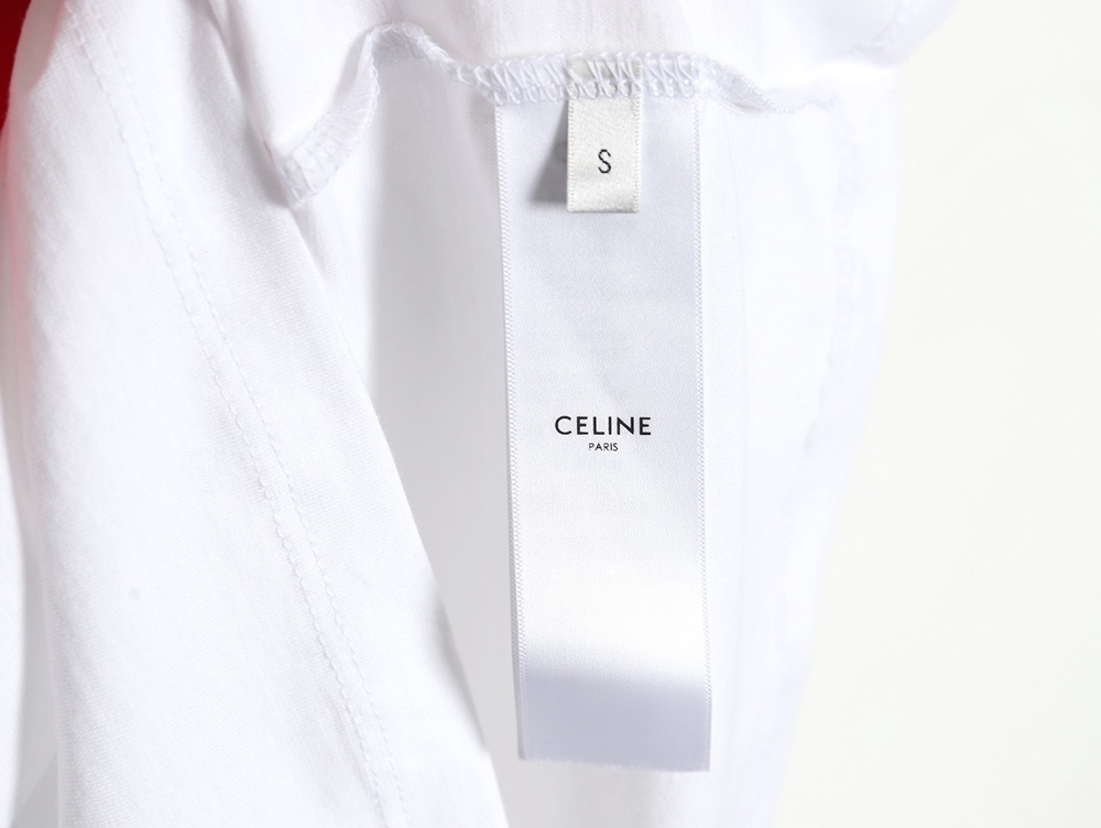 Celine love Arc de Triomphe chain print women's short-sleeved T-shirt