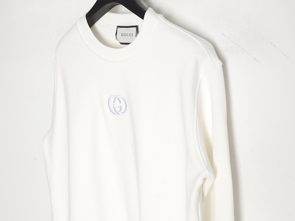 Gucci 24SS crew neck sweatshirt with chest logo embroidery