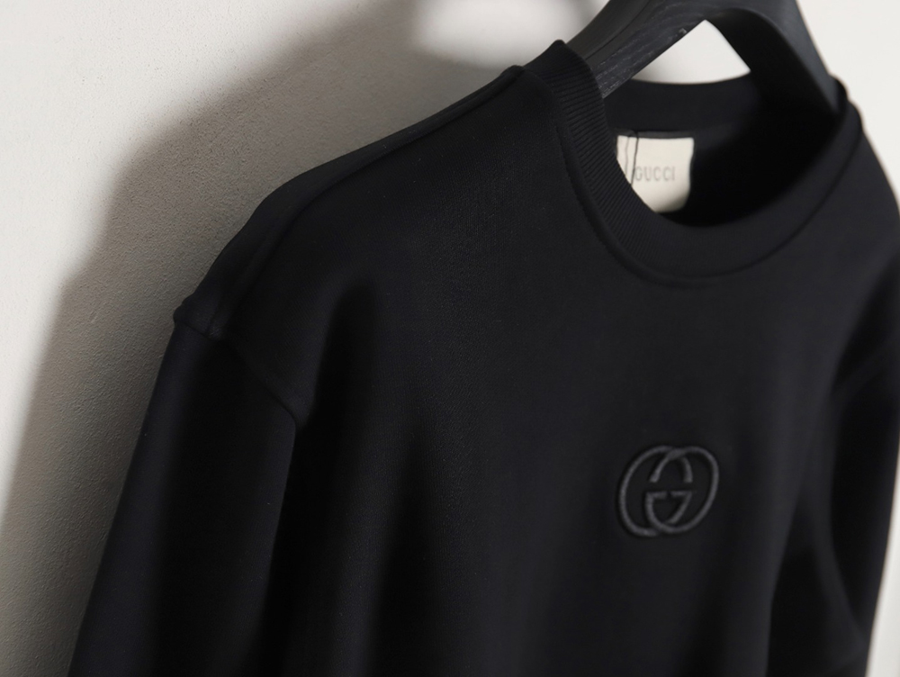 Gucci 24SS crew neck sweatshirt with chest logo embroidery