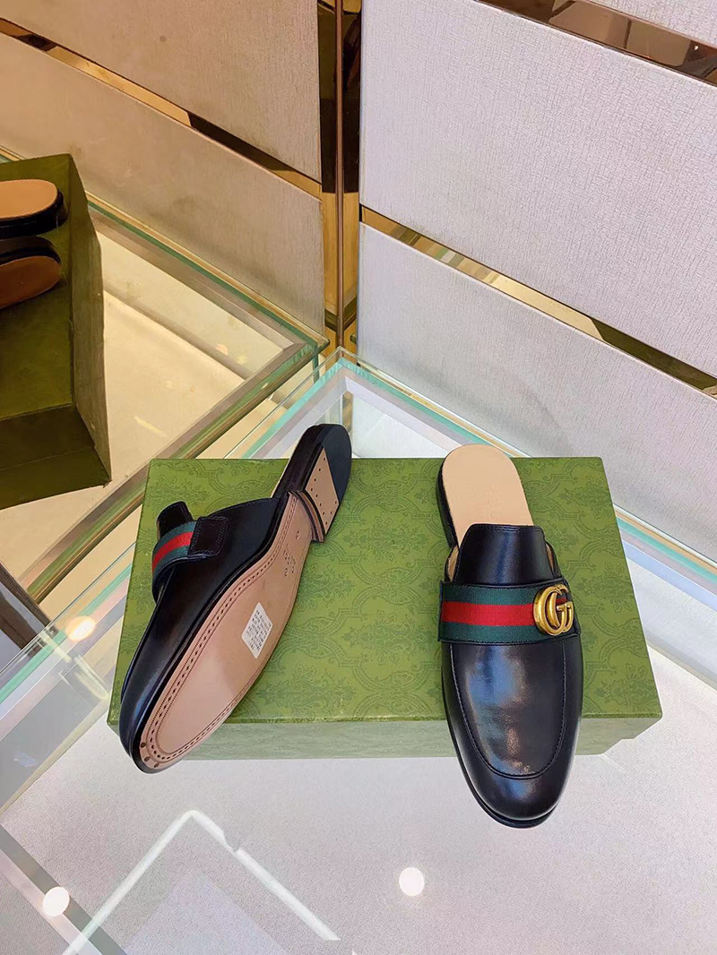 Gucci Men''s Princetown Leather Slipper