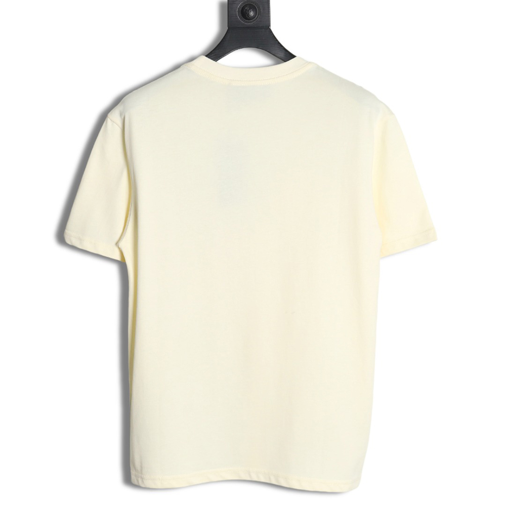 Gucci Dragon Year seriess colorful dragon head letter logo printed round neck short sleeves