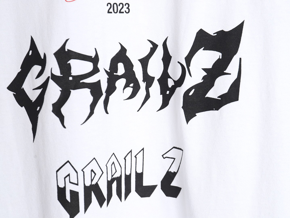 Grailz 24SS Sanskrit printed short-sleeved T-shirt