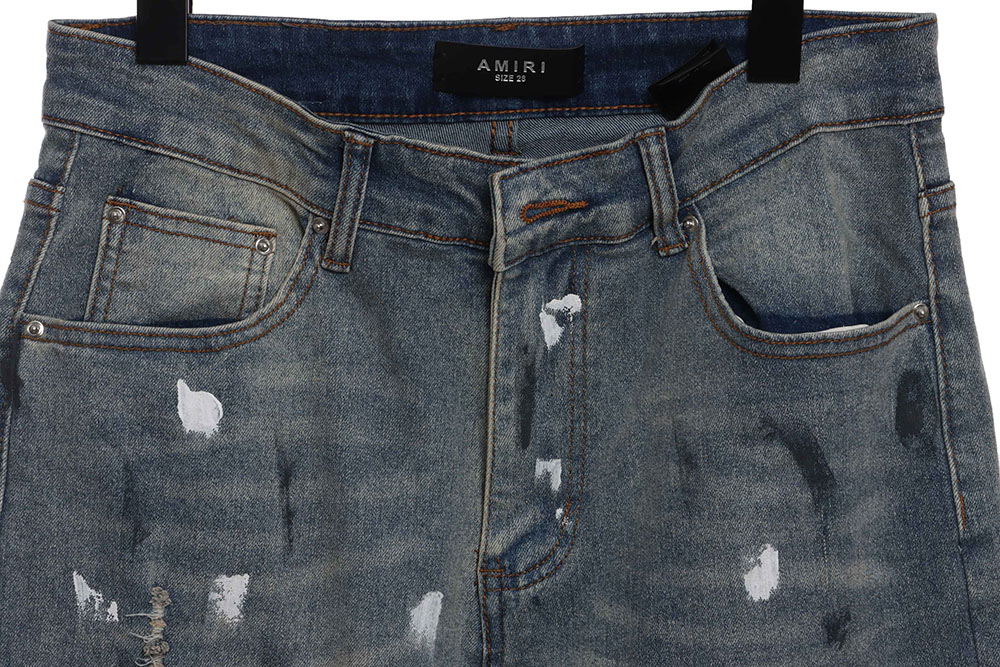 Amiri splash ink hot diamond jeans trousers