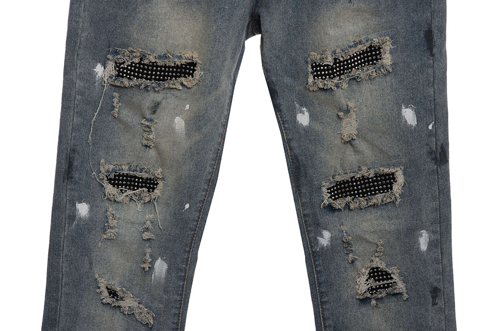 Amiri splash ink hot diamond jeans trousers