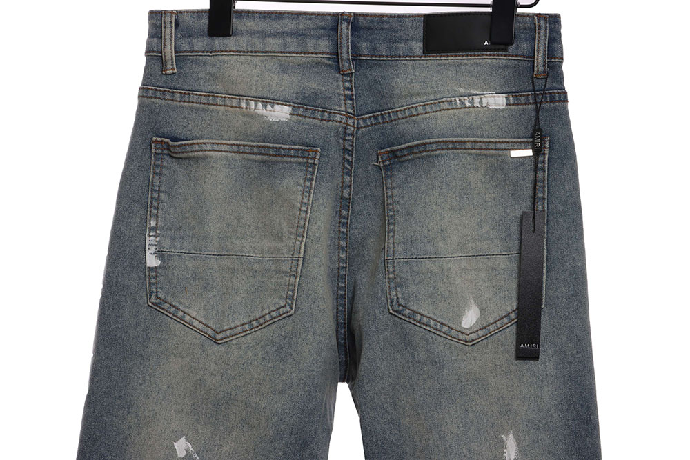 Amiri splash ink hot diamond jeans trousers