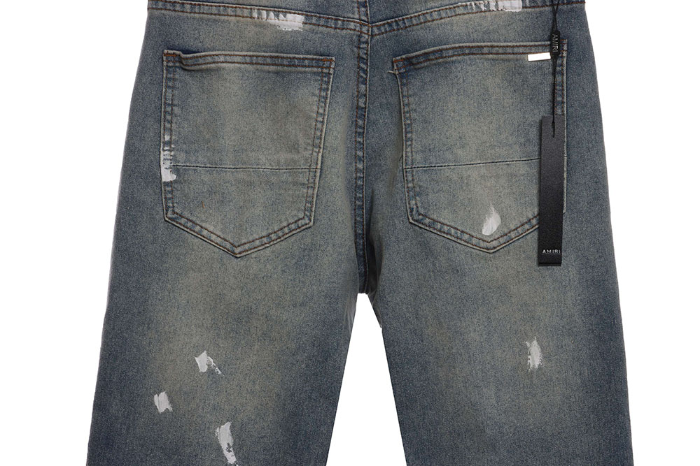 Amiri splash ink hot diamond jeans trousers