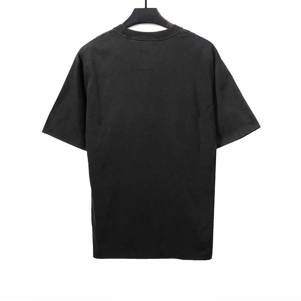 Givenchy washed letter embroidered short sleeves