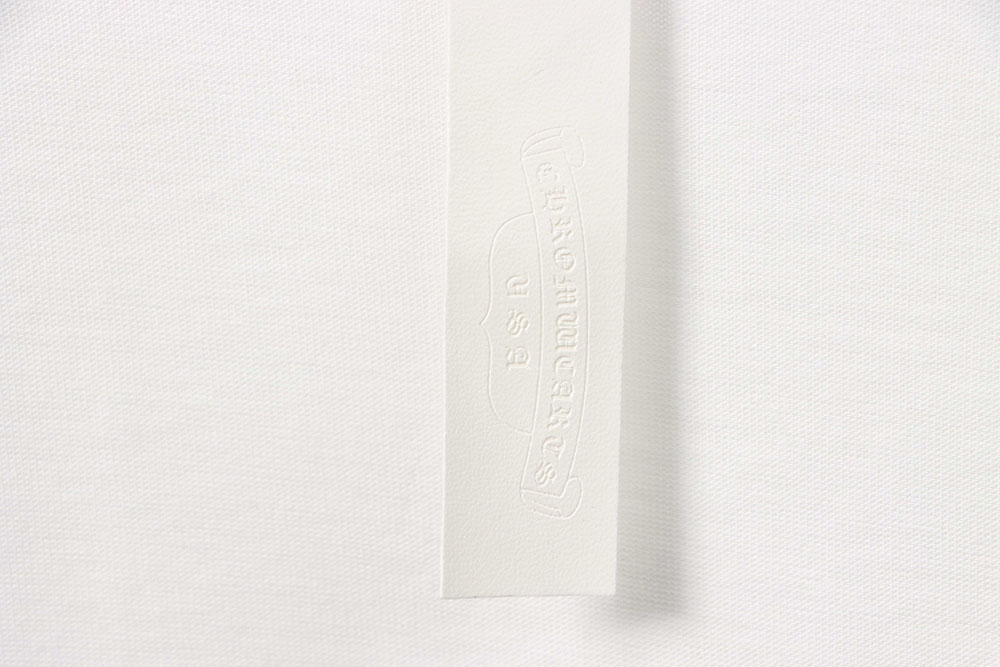 Chrome Hearts leather label cross silver short sleeves