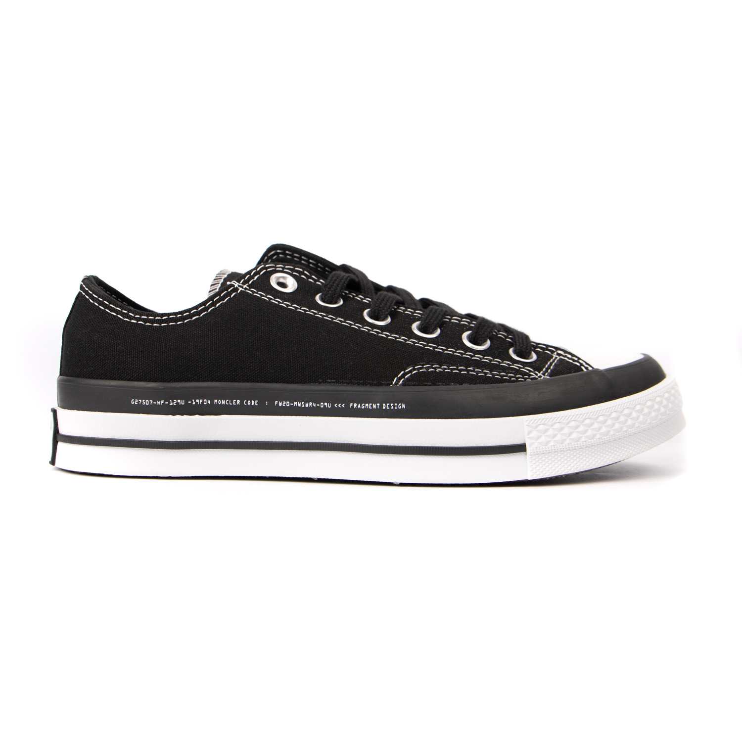 Fragment Design x Moncler x Chuck 70 Low 'Black'