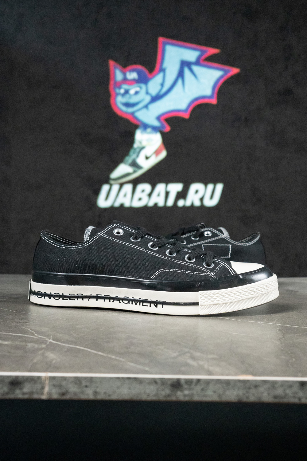 Fragment Design x Moncler x Chuck 70 Low ''Black''