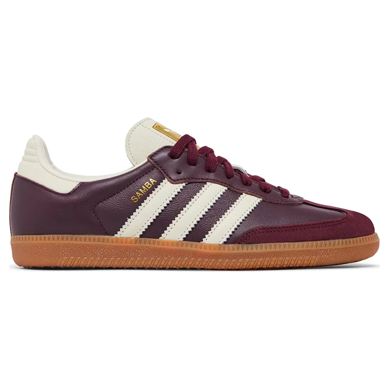 Adidas Samba OG Maroon Gold Metallic