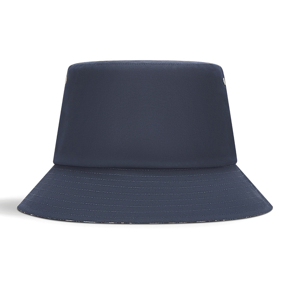 Dior Reversible Teddy-D Small Brim Bucket Hats Oblique Blue
