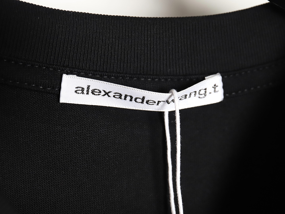 Alexander wang 24ss bullet screen letter print short sleeves TSK1