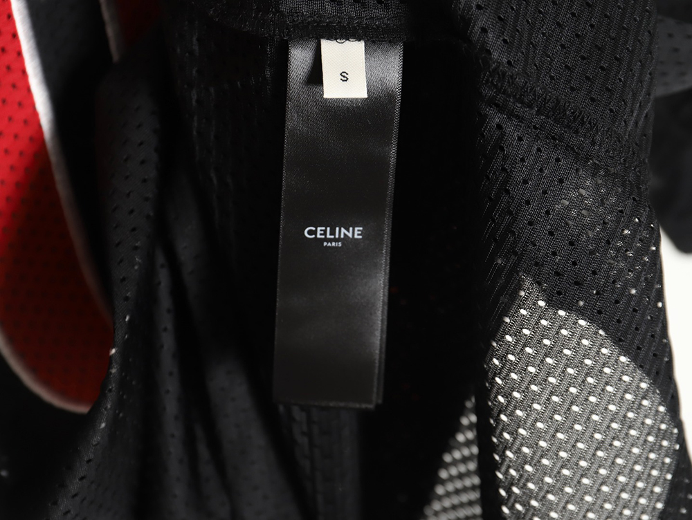 Celine 24SS 16 logo mesh short-sleeved T-shirt