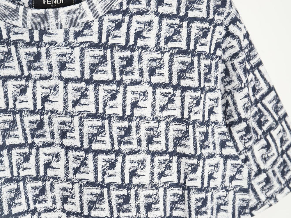 Fendi 24ss FF full print crayon graffiti short sleeves TSK1