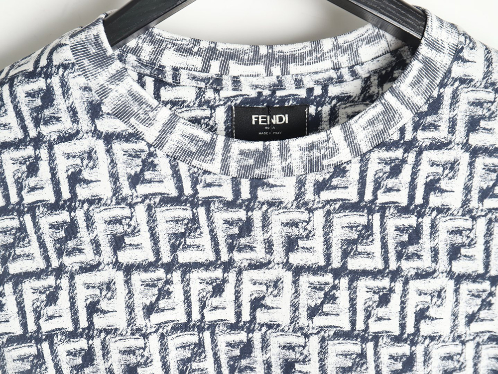 Fendi 24ss FF full print crayon graffiti short sleeves TSK1