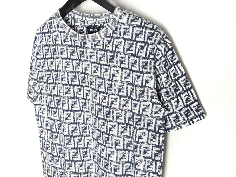 Fendi 24ss FF full print crayon graffiti short sleeves TSK1