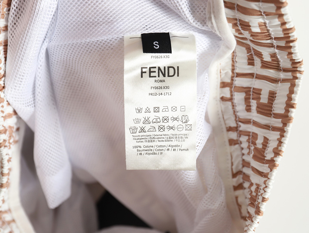 Fendi classic FF full Indonesian dragon shorts