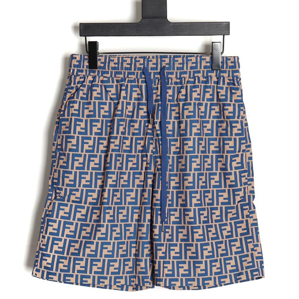 Fendi classic FF full Indonesian dragon shorts TSK1