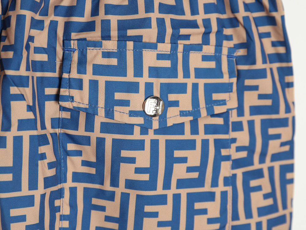 Fendi classic FF full Indonesian dragon shorts TSK1