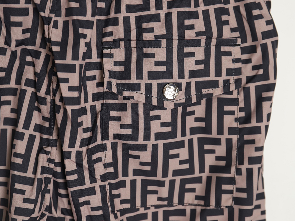 Fendi classic FF full Indonesian dragon shorts TSK2