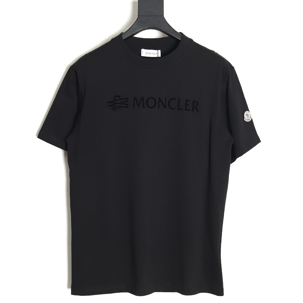 Moncler 24ss flocked lettering logo short sleeve TSK1