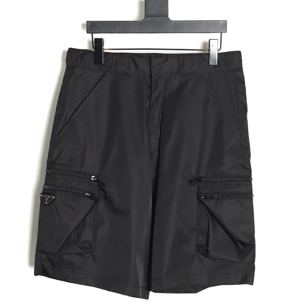 Prada 24SS triangle logo multifunctional cargo shorts