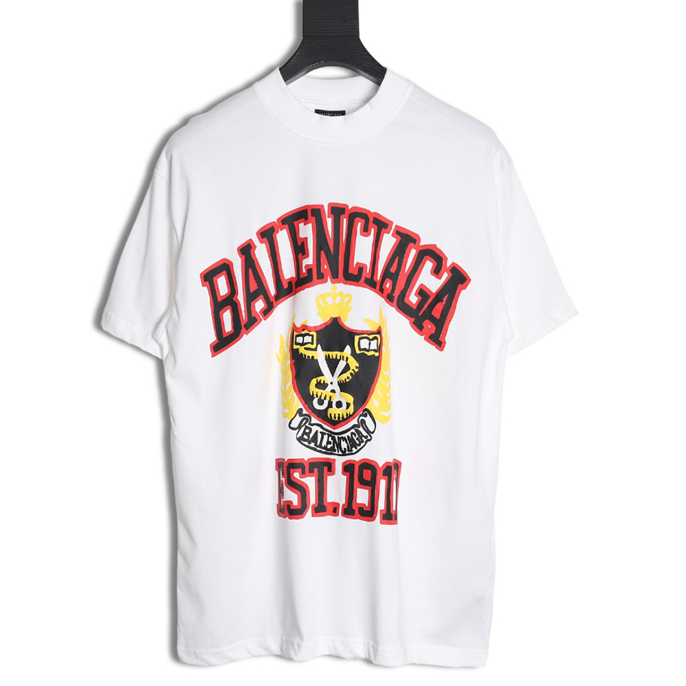 Balenciaga Scissors foam print short sleeves