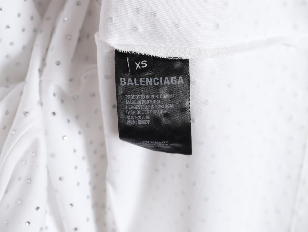 Balenciaga Gypsophila rhinestone short sleeves