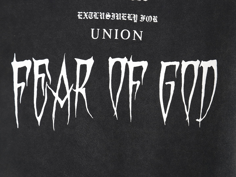 Fear of God Three Gods Judgment Distressed Short Sleeve T-Shirt