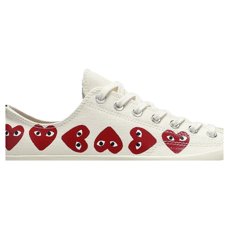 Converse Chuck Taylor All Star 70 Ox Comme Des Garcons PLAY Multi-Heart White
