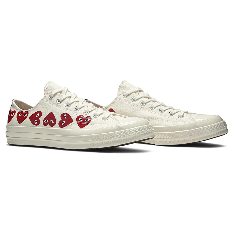 Converse Chuck Taylor All Star 70 Ox Comme Des Garcons PLAY Multi-Heart White