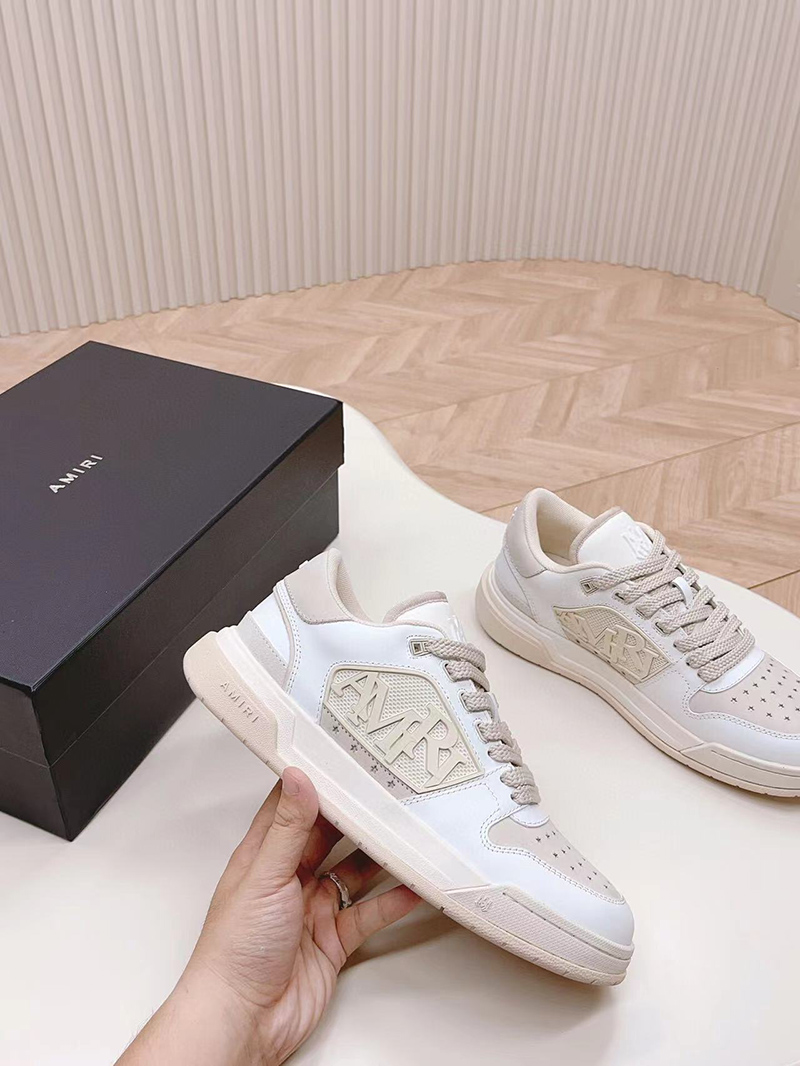 Amiri Classic Low White Pink
