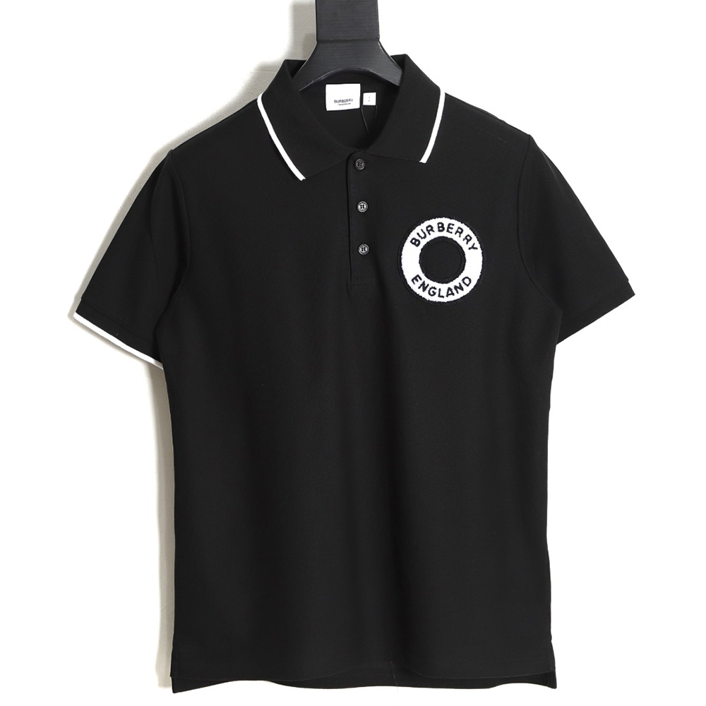 Burberry BBR23SS towel embroidery circle short-sleeved polo shirt TSK4