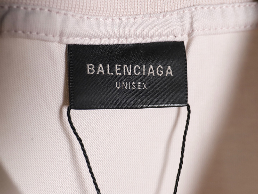 Balenciaga 24SS double ring small embroidered tassel short-sleeved T-shirt TSK1